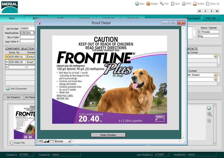 FileMaker Veterinary Medicine Graphics Management